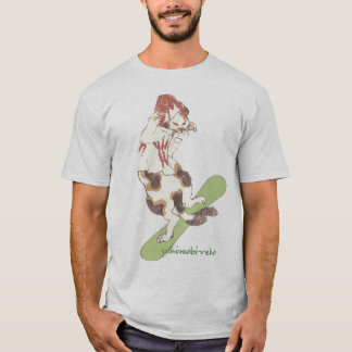 CAMISETA 雪遊び猫 B