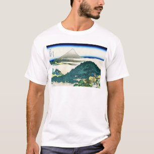 Camiseta 青 山 円 座 松, 北 斎 Ver Mt.Fuji de Aoyama, Hokusai, Uki