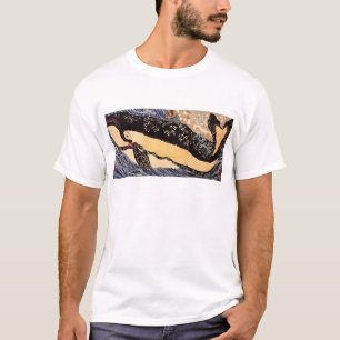 Camiseta 鯨 巨, 国 芳 Gran Ballena, Kuniyoshi, Ukiyoe