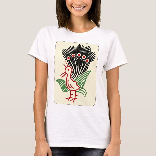 CAMISETA 麻雀牌 一索 / ONE OF BAMBOOS -MAHJONG TILE- (Anverso)