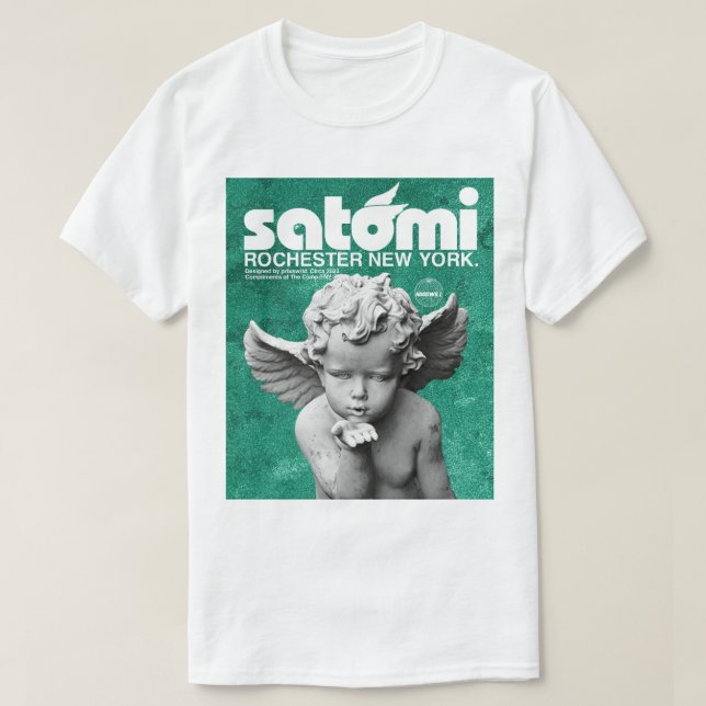 Camiseta 𝙨 𝙖 𝙩 𝙤 𝙢 𝙜 𝙞 snihtsnihtsnihtsni (Diseño del anverso)