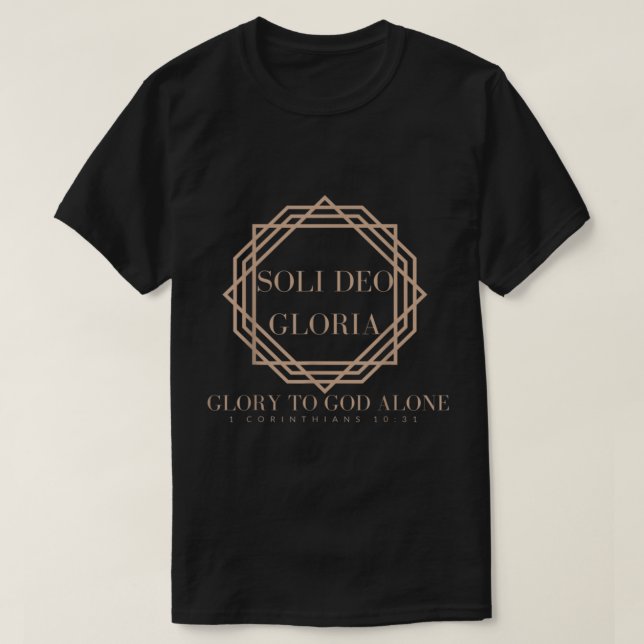 CAMISETA 0001 ESTILO SOLI DEO GLORIA (Diseño del anverso)