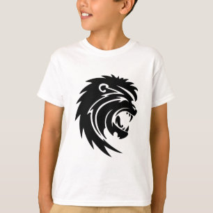 Camiseta 007-lion3111906 ROARING LION BLANCO NEGRO TATTOO