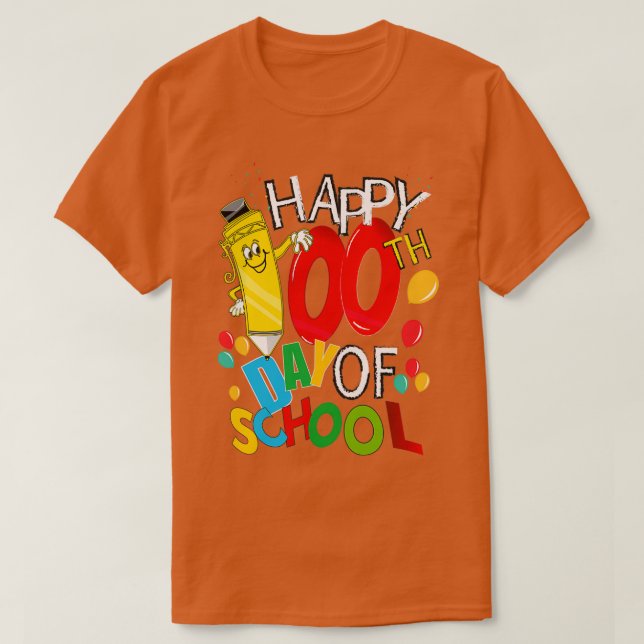 Camiseta 00 Días De Aprendizaje Mágico Felices 00 Días De E (Diseño del anverso)