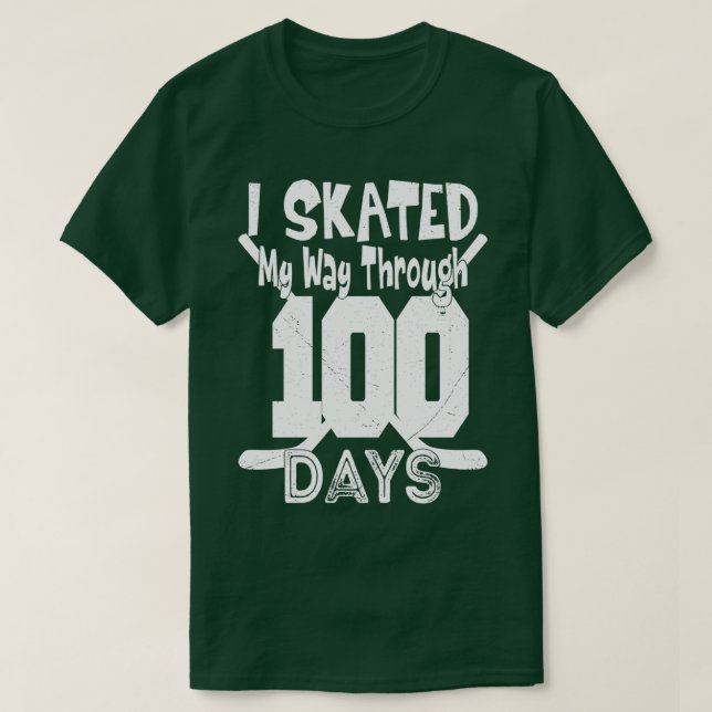 Camiseta 00 Días De Escuela Patiné Mi Camino A Lo Largo De  (Diseño del anverso)