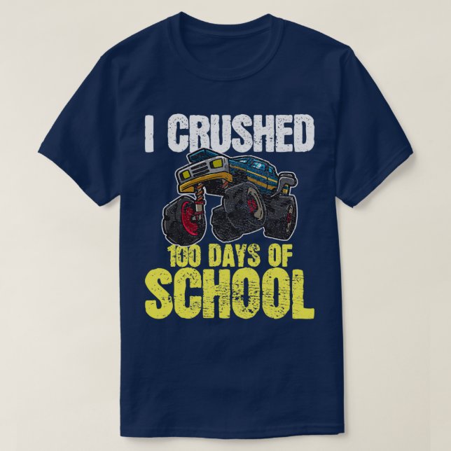 Camiseta 00 días de monstruo escolar (Diseño del anverso)