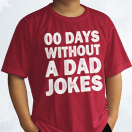 Camiseta 00 días sin papá Chiste a padre sarcástico gracios