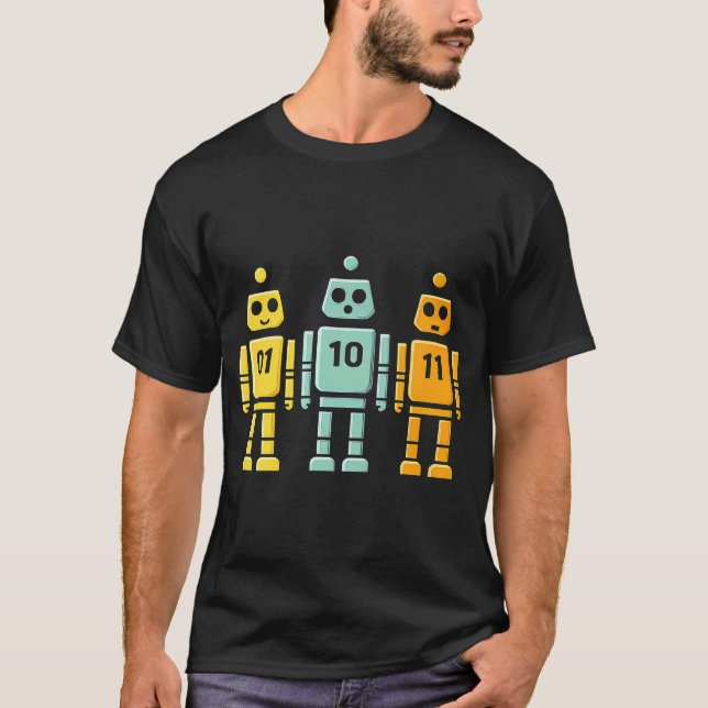 Camiseta 01 10 11 Robot Binary (Anverso)