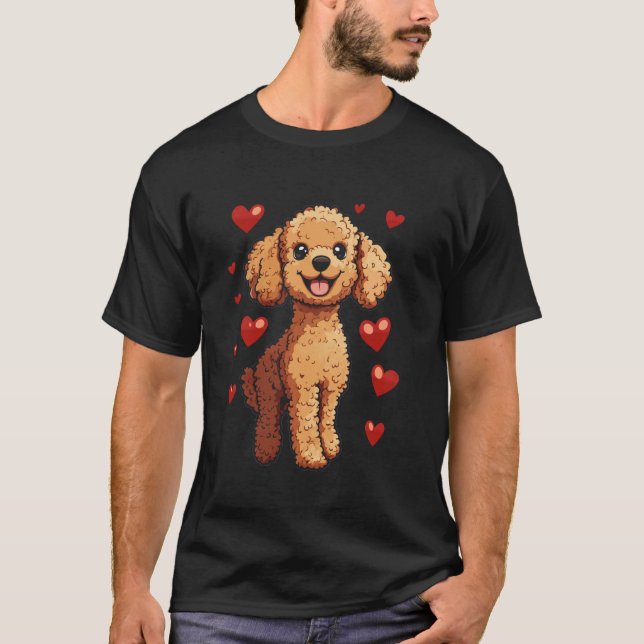 Camiseta 01 Caniche Marrón (Anverso)