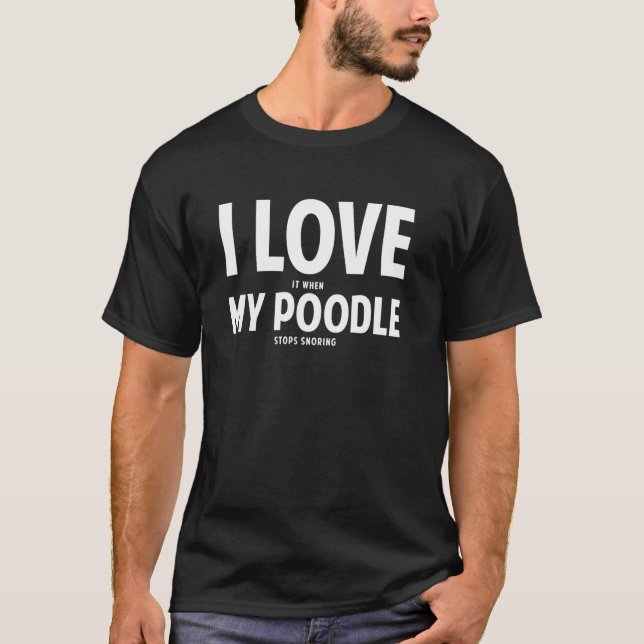 Camiseta 01 Dueño de perro caniche 3 (Anverso)
