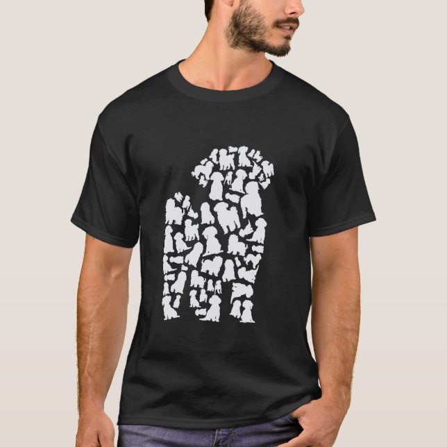 Camiseta 01 Mamá Perro Caniche Papá Caniche (Anverso)