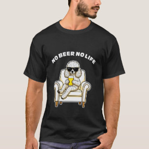 Camiseta 01 Sin Cerveza No Hay Vida Toy Poodle Perro Divert