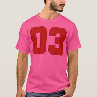 Camiseta 03 Rojo grueso