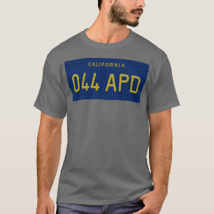 Camiseta 044 placa de matrícula APD California Lt