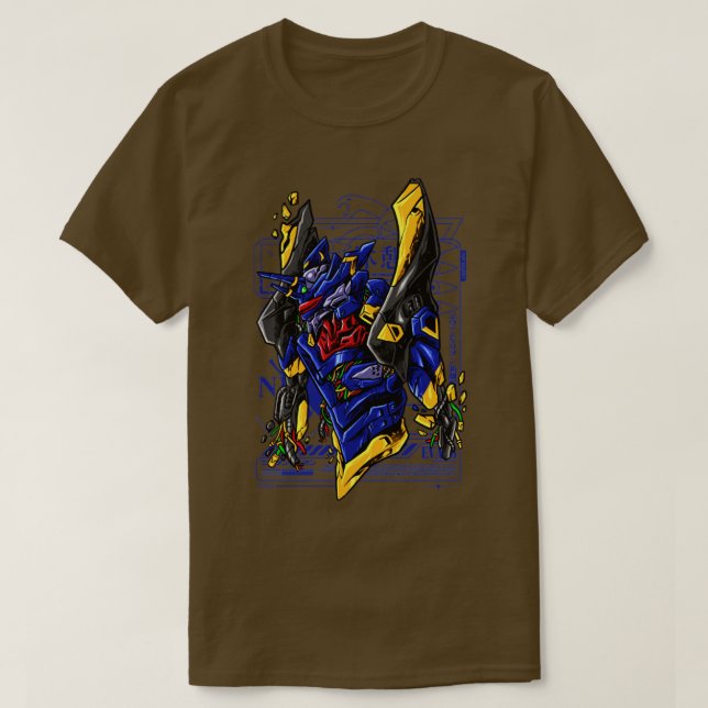 Camiseta 06 diablo azul (Diseño del anverso)