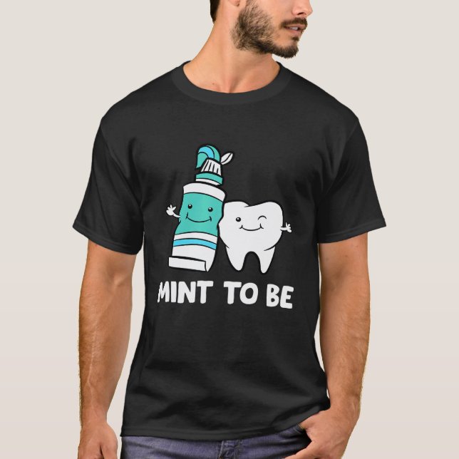 Camiseta 0 Asistente de higienista dental Menta para diente (Anverso)