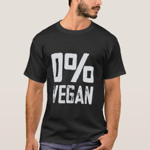 Camiseta 0 Comeedor de Carne Vegana Cero Por Ciento Vegano