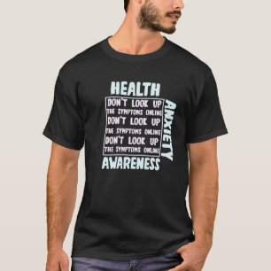 Camiseta 0 Conciencia Ansiedad Salud Enfermedad Salud Menta