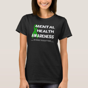 Camiseta 0 Conciencia de Salud Mental Recarga tus Baterías