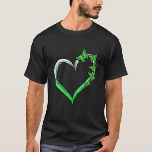 Camiseta 0 Corazón Mariposa Azul Difundiendo Awa Salud Ment