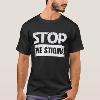 Camiseta 0 Detener El Estigma Conciencia Sobre La Salud Men