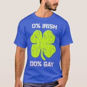 Camiseta 0 Día irlandés de 100 gays Divertido San Patrones