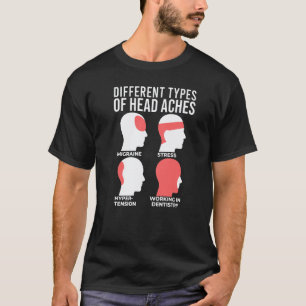 Camiseta 0 Diferentes Tipos De Dolores De Cabeza Odontologí
