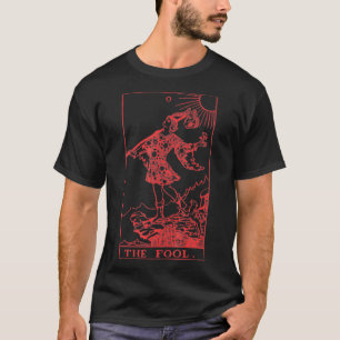 Camiseta 0 El tonto Tarot ocultó a Lucifer 666 Gótico Black