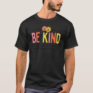 Camiseta 0 Floral Retro Sé Amable Con Tu Mente Salud Mental