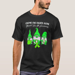 Camiseta 0 Gnomo Uno Lucha Solo Cinta Verde Salud Mental