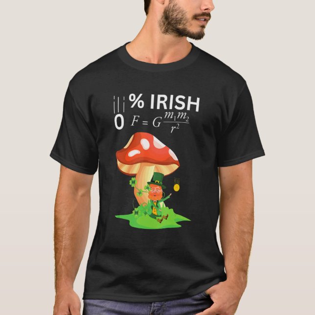 Camiseta 0 Irish Funny Newton's Law physics teachers & Stud (Anverso)