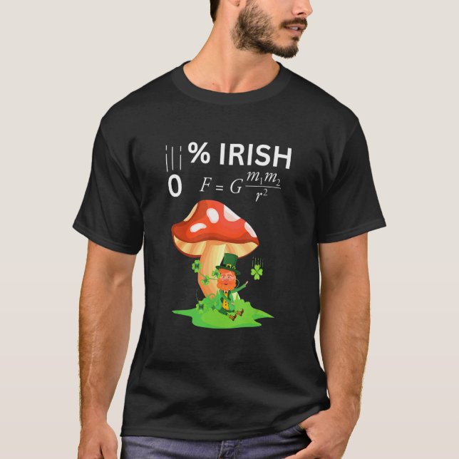 Camiseta 0 Irish Funny Newton's Law physics teachers & Stud (Anverso)