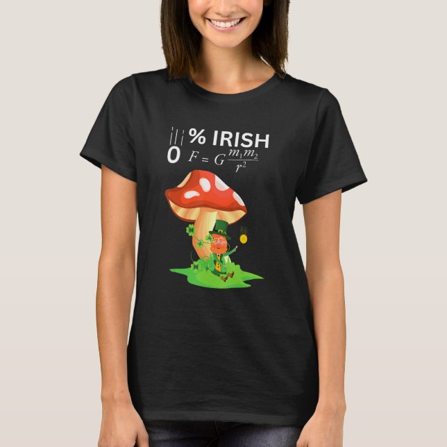 Camiseta 0 Irish Funny Newton's Law physics teachers & Stud (Anverso)