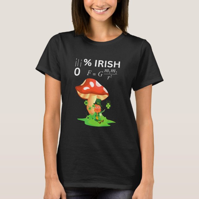 Camiseta 0 Irish Funny Newton's Law physics teachers & Stud (Anverso)
