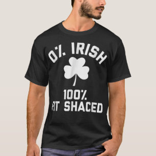 Camiseta 0 Irlandés 100 Fit Shaced Saint Patrick's Day Tee