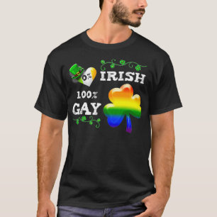 Camiseta 0 Irlandés 100 Gay Funny St Saint Patricks Day 1