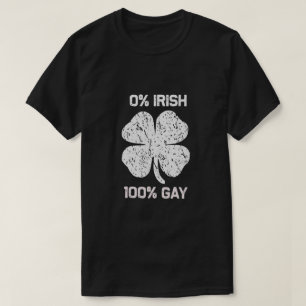 Camiseta 0 Irlandés 100 Gay Gracioso Día de San Patricio