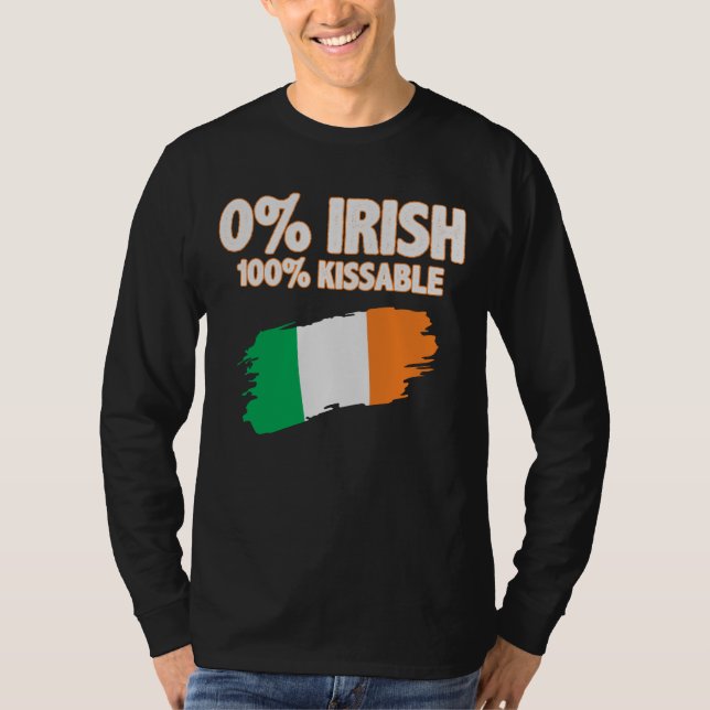 Camiseta 0% irlandés 100% kissable (Anverso)