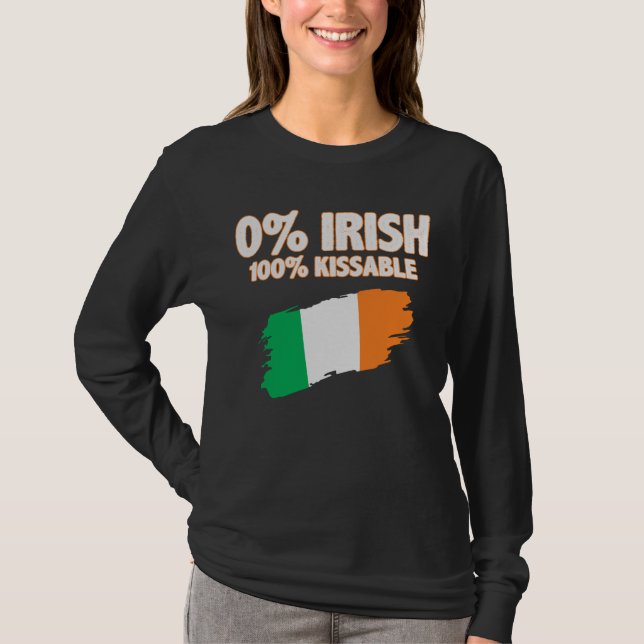 Camiseta 0% irlandés 100% kissable (Anverso)