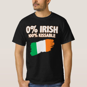 Camiseta 0% irlandés 100% kissable