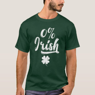 Camiseta 0% Irlandés San Patricio