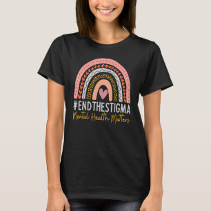 Camiseta 0 La Salud Mental Importa Fin al Estigma Arcoíris