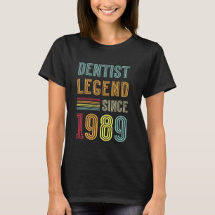 Camiseta 0 Leyenda de la Odontología 1989 36 Años Doctor Cu