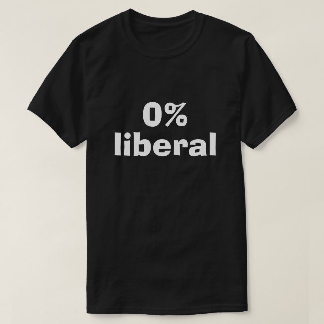CAMISETA 0% LIBERAL (Diseño del anverso)