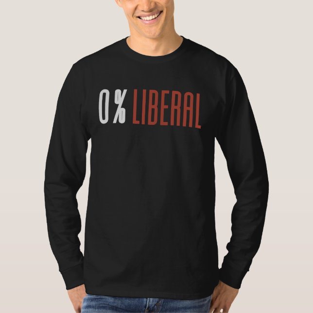 Camiseta 0 Liberal 100 Estadounidense (Anverso)
