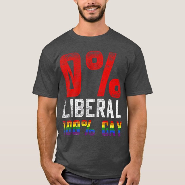 Camiseta 0 Liberal 100 Gay LGB (Anverso)