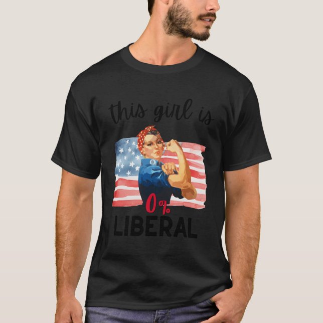 Camiseta 0 liberal 100 norteamericano pro conservador (Anverso)