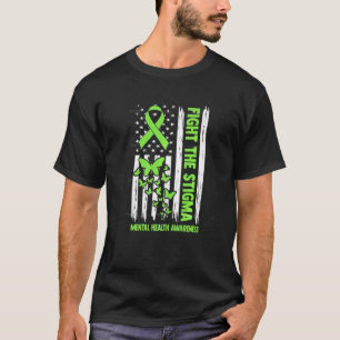 Camiseta 0 Lucha Contra El Estigma Apoyo Conciencia Salud M