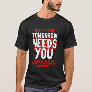 Camiseta 0 Mañana Te Necesita Salud Mental Personas Con Dep