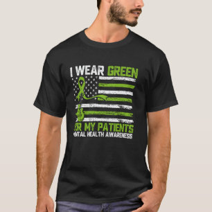 Camiseta 0 Me Visto de Verde Por la Conciencia de la Salud